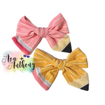 Back to school pencil bow