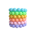 Spring pastel solid bracelets Easter